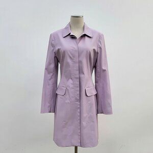NWT Vintage BCBG for Nordstrom Lilac/Violet Lined Trench Coat - Size 10